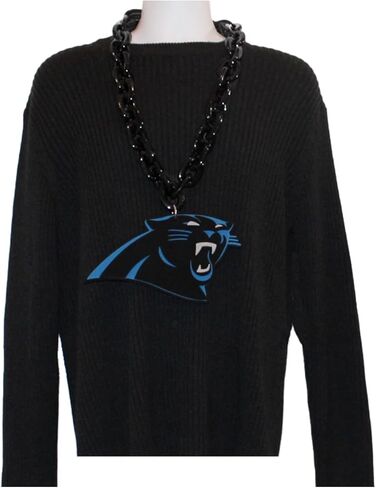 Aminco NFL Carolina Panthers Team Fan Chain, Black in Saudi Arabia
