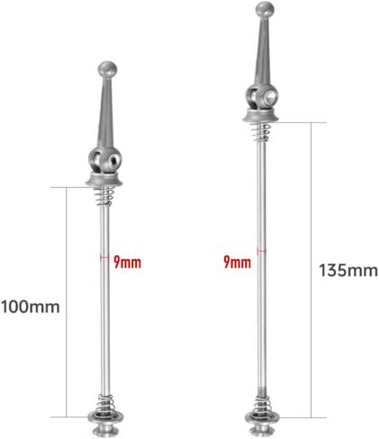 Ultralight Titanium Bicycle QR Skewer 48g Ti-Axis Quick Release MTB Road Bike Bicycle Quick Release Set in Saudi Arabia
