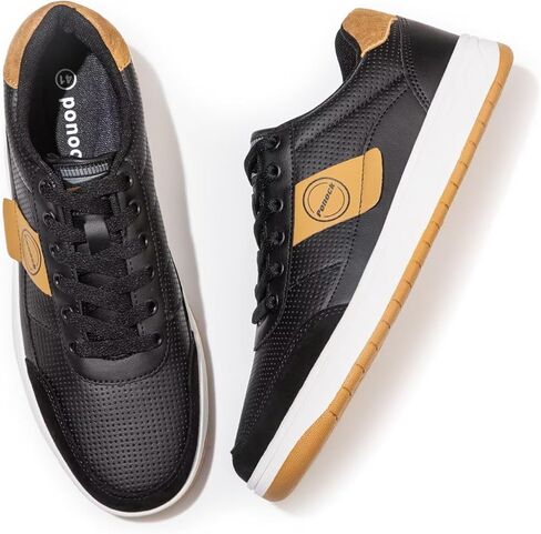 BNR Mens Fashion Sneakers Skate Shoes Casual Comfortable Durable Black Navy Brown in Kuwait