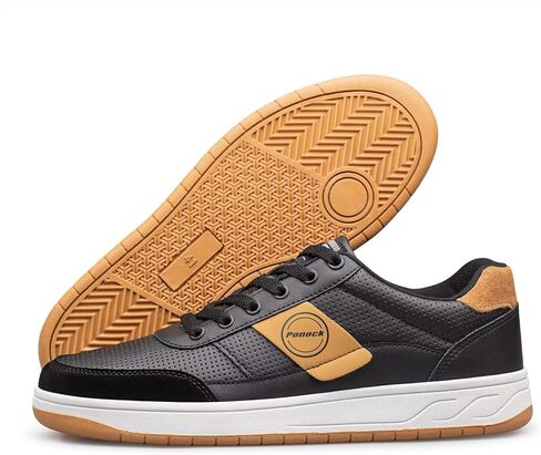 BNR Mens Fashion Sneakers Skate Shoes Casual Comfortable Durable Black Navy Brown in Kuwait