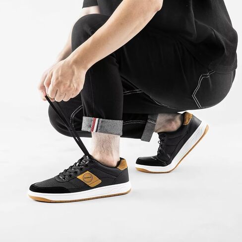 BNR Mens Fashion Sneakers Skate Shoes Casual Comfortable Durable Black Navy Brown in Kuwait