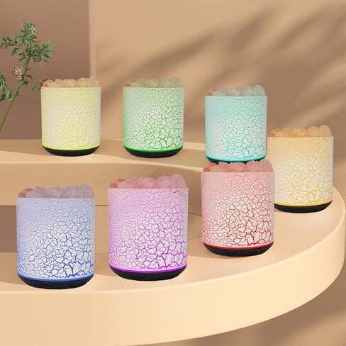 موزع روائح الزيوت العطرية العطرية اللطيفة بوعاء 400 مل، موزع روائح علاجية بالموجات فوق الصوتية، أضواء LED ملونة، 3 في 1، إيقاف تلقائي (Dark-YK) in Kuwait