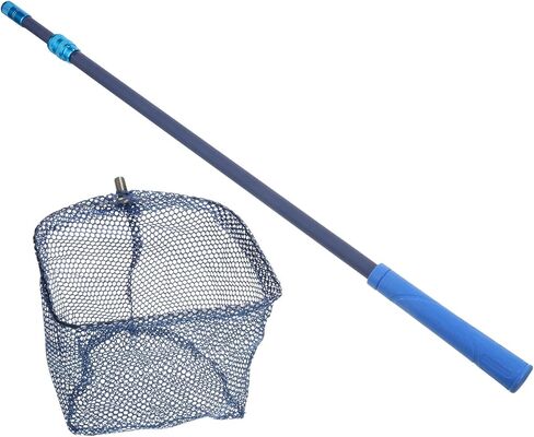 PATIKIL Telescopic Table Tennis Ball Picker, Carbon Fiber Portable Ping Pong Ball Pick Up Net Bag for Balls Picking, Blue in Saudi Arabia
