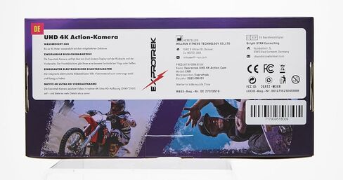Action Camera 4K 60FPS with Touch Screen,EIS 170 ° Ultra Wide Angle, 40m Waterproof Underwater Remote Control Sports Camera with Helmet Accessories in Saudi Arabia