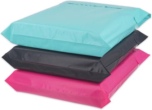 EJIEEP(500-Pack) Black Poly Mailers 12x15.5 Inch,Self Seal Adhesive Flap 1.96 Inches in Saudi Arabia