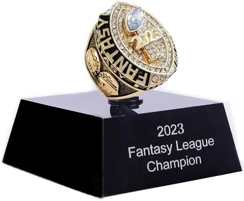 2023 Fantasy Football Championship Trophy Ring | Award For Fantasy Football League Winner in Saudi Arabia