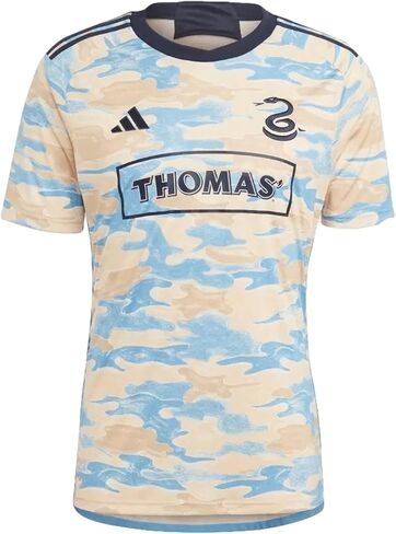 adidas Men's Philadelphia 23/24 Replica Away Jersey - Moisture-Absorbent AEROREADY, Camouflage-Style Graphics, Regular Fit in Saudi Arabia