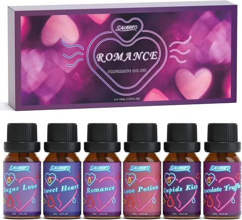 SALUBRITO Essential Oils Set, Nature Fragrance Oils Set - Forest Pine, Ocean Breeze, Rain, Fresh Cut Grass, Mountain Air, Bamboo, Premium Scented Oil for Diffuser, Candle, Soap Making in Saudi Arabia