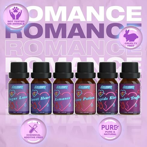SALUBRITO Essential Oils Set, Nature Fragrance Oils Set - Forest Pine, Ocean Breeze, Rain, Fresh Cut Grass, Mountain Air, Bamboo, Premium Scented Oil for Diffuser, Candle, Soap Making in Saudi Arabia