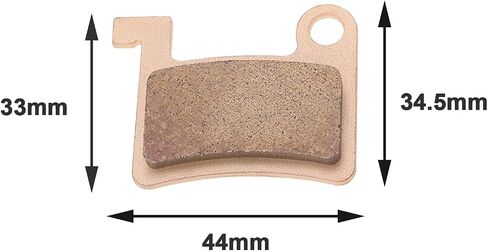 eMagTech 4Pcs MT600 Bicycle Brake Pads Electric Bicycle Brake Pads Sintered Metal Brake Pads Compatible with DYISLAND LD-200PLUS/LD4X-600 for Mountain Bike, Gold in Saudi Arabia