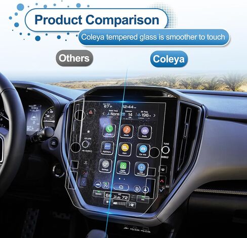 2018-2023 2024 Tiguan Screen Protector for Tiguan (SE/SE R-Line Black/SEL/SEL R-Line) 8-inch Touch Screen, 9H Hardness Tempered Glass 2024 2023 Tiguan Accessories HD Tempered Protective Film 8" in Kuwait