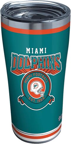 Tervis NFL Miami Dolphins-Vintage Insulated Tumbler, 20oz, Stainless Steel in Saudi Arabia