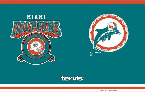 Tervis NFL Miami Dolphins-Vintage Insulated Tumbler, 20oz, Stainless Steel in Saudi Arabia