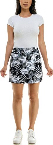 Zac & Rachel Women's New Millennium Pull-On Skort, Black/White in Saudi Arabia
