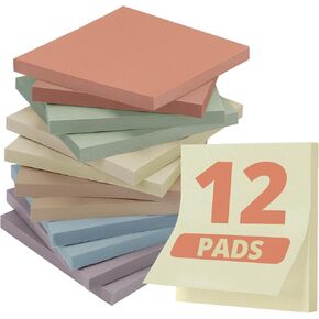 Lined Sticky Notes, 8 Pads, 4x6 inches Bright Sticky Note Pads with Lines, Colorful Self-stick Note Pads, Perfect for Office Home School Desk Accessories, 35 Sheets/pad - Vibrant Colors