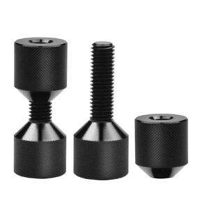 2 Pcs Flange 2 Hole Pin 1-1/8in Detachable Flange Pin Aluminum Alloy Alignment Pin for 3/8 to 1.0in Bolt Holes