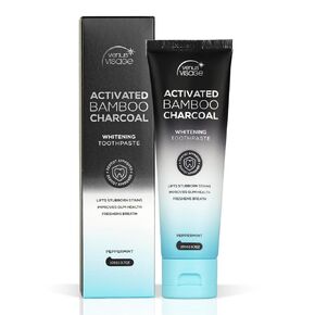 Venus Visage Activated Charcoal Toothpaste for Whitening Teeth - Black Toothpaste, Charcoal Whitening Toothpaste, Best Whitening Toothpaste (Pack of 3)
