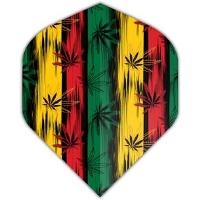 US Darts 3 Sets (9 Flights) Pentathlon Standard Marijuana Dart Flights - 100 Micron, Ex-Tough - Colored in Kuwait