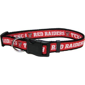 Pets First Collegiate Pet Accessories, Dog Collar, Texas Tech Red Raiders, Medium