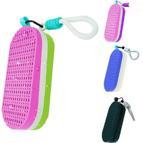 Swim Goggle Case For Swimming Goggles, Silicone Protective Cases with Drain Hole for Goggles,Swim Goggles Case with Lanyard
