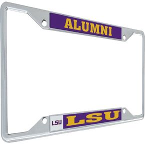 Desert Cactus Louisiana State University LSU Tigers Geaux Metal License Plate Frame for Front or Back of Car Officially Licensed (Alumni)