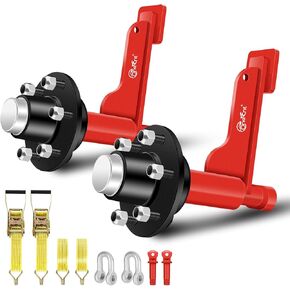 طقم عجلات حاوية شحن مكون من قطعتين مكون من 6 عجلات|ملحقات حاوية الشحن|محاور حاوية الشحن مع ربطة عنق بسقاطة تتحرك للأسفل 20 قدمًا - 40 قدمًا. حاوية الشحن in Kuwait