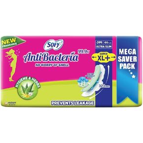 Sofy 99.9% Sanitary Pads - 44 Pads (Super XL Plus) - 323mm
