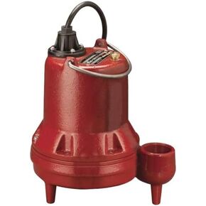 Liberty Pumps LE41M Manual Submersible Sewage Pump 4/10HP, 115V, 10' Cord, 2" Discharge