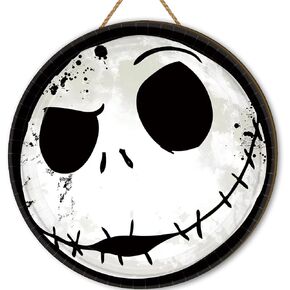 Halloween Decorations Nightmare Before Christmas Wooden Door Sign Jack Gothic Pumpkin Door Decor Wreath Halloween Decorations and Supplies for Home Party