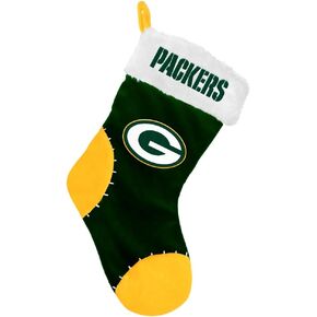 FOCO NFL Green Bay Packers Team Logo Plush Holiday Stocking, Team Color, One Size