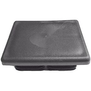 Qty 1: CAPLUGS 4" X 3" OD, (for 6-8 Gauge) Rectangualr LDPE Plugs. (ID: L-3.6"-3.67" - W-2.6"-2.67") Plastic Tube Plug - Fencing Post - LAMP Post Glide Insert