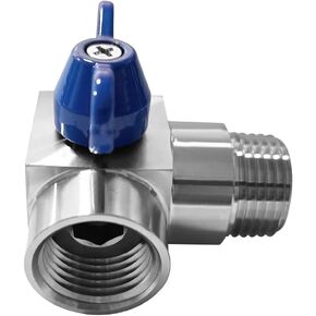 Beduan 1/4" NPT Mini Ball Valve, Male to Female Stainless steel 90 Degree Street Elbow Shut Off Valve