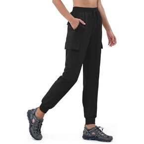 Women's 30"/32"/34"/36" Tall Inseam Cargo Joggers Lightweight Hiking Pants Quick Dry Athletic Workout Outdoor