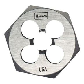 IRWIN HANSON Hex Die, High Carbon Steel, Rh, 1/4-28 (HAN6523)