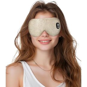 Wireless Heated Eye Mask for Dry Eyes Eye Strain Stye, Rechargeable Heated Sleeping Eye Mask Suitable for Airplane, Business Trip, Complete Light Blocking and Washable. Men/Womens Gifts Grey