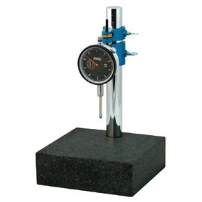 Fowler 52-580-109 AGD Black Face Indicator and Stand Combo, 0.001" Graduation Interval, 0-1" Measuring Range, 2.25 Dial Diameter