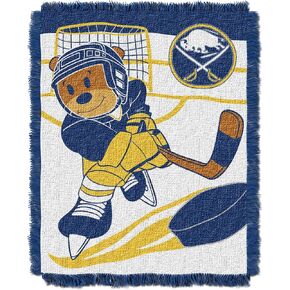 Officially Licensed NHL "Score" Woven Jacquard Baby Throw Blanket, Multi Color, 36" x 46"