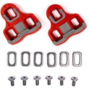 VeloChampion 6 Degree Float Look Keo Compatible Bike Cleats – (Pair) Replacement 3Cleat Set for 3 Bolt Bicycle Pedals