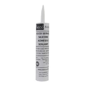 Awoco NSF Food Service Silicone Adhesive Sealant Heat/Cold Resistant -80°F to 400°F Flexible Waterproof (Aluminum)