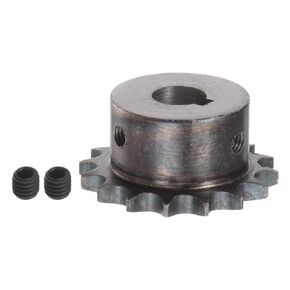 HARFINGTON DIN/ISO 06B Roller Chain Sprocket 16T Pitch 3/8" 14mm Bore A3 Carbon Steel Motor Drive Gear