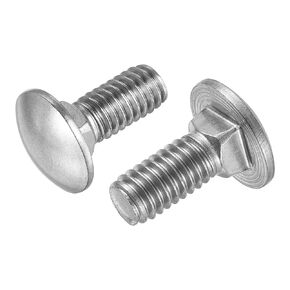 uxcell 5/16-18x1-1/4" Carriage Bolt Round Head Square Neck 304 Stainless Steel 20pcs