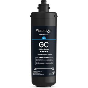 Waterdrop WD-10GC Under Sink Water Filter, Replacement for Waterdrop TSA & TSB & TSB CM 3-stage Under Sink Water Filter System