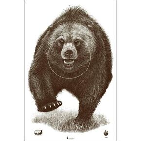 Alaska State Parks Bear Target, 100 Pack, Shooting Targets, Paper Targets