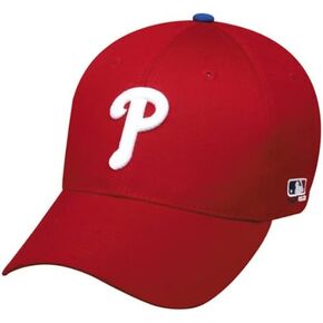 OC Sports Philadelphia Phillies (Home - Red) Youth (Ages Under 12) Adjustable Hat Baseball Ball Cap