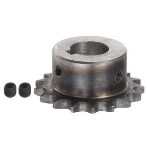 HARFINGTON DIN/ISO 06B Roller Chain Sprocket 17T Pitch 3/8" 19mm Bore A3 Carbon Steel Motor Drive Gear