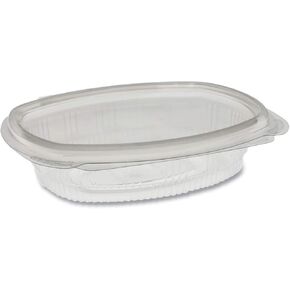 Pactiv 0CA910080000 Hinged Lid Deli Container, 4.92x5.87x1.32, 8 oz