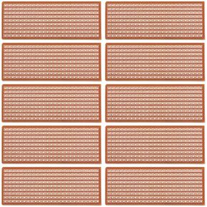 20PCS Single Sides Prototype Board 25mm x 66 mm PCB Single Sided Hole Bakelite Circuit Board for DIY Soldering Electronic Projects Practice Test Circuit