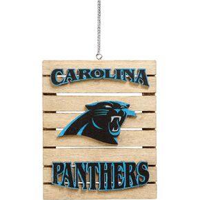 FOCO Carolina Panthers NFL Wood Pallet Sign Ornament