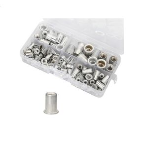 100 pcs of #6-32#8-32 10-24 10-32 1/4-20 Threaded Aluminum Rivet Nut Insert Nutsert
