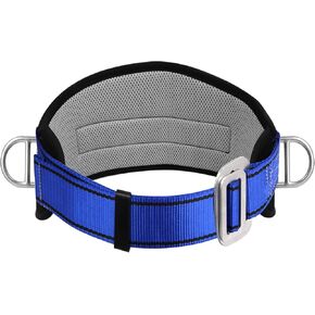 Trsmima Safety Climbing Harness Belt - Positioning Climbing Belt with Waist Pad and 2 D Rings, Personal Portable Safety Belt Kit Protective Equipment